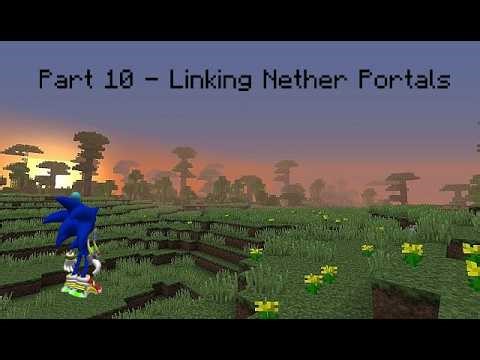 Linking Nether Portals! Minecraft Let's Play Part 10