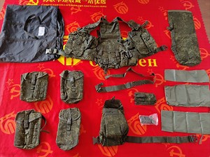 开箱展示: 全新第二代俄罗斯公发6sh117携行具绿人机枪手版本。超大容量。