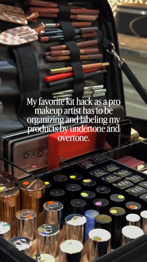 Rachel Lusk | Napa Valley + Destination Hair & Makeup Artist on Instagram: "The best thing I’ve done for my pro makeup kit in 2025 was organizing my products and labeling them by undertone and overtone. But first: make sure you’re following for more amazing makeup kit and bridal beauty content! I’m all about working efficiently and on wedding days time really is of the essence. I’m super familiar with all of the products in my kit, but being able to make quick decisions has really helped to save