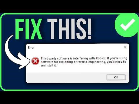 ROBLOX ERROR THIRD PARTY SOFTWARE IS INTERFERING | Third Party Software is Interfering With Nte