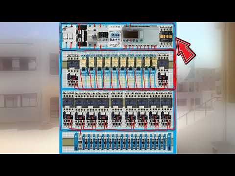 Câblage L'armoire électrique de la fontaine avec L'automate millenium 3 Crouzet