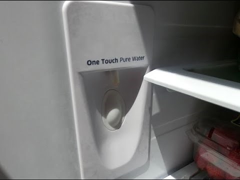 How To Replace A Samsung Refrigerator One Pure Touch Water Dispenser Model RF261BEAEC/AA