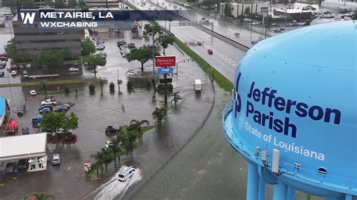 4.2K views · 71 reactions | Heavy rainfall has caused flooding in many locations in today's severe weather event, including streets in Metairie, LA, earlier today. Remember to never drive through flooded roadways. Turn around, don't drown. | WeatherNation | Facebook