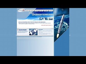 SpaceX flash website in 2002