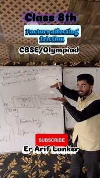 Factors affecting friction || Class 8 || Arif Lanker Classes