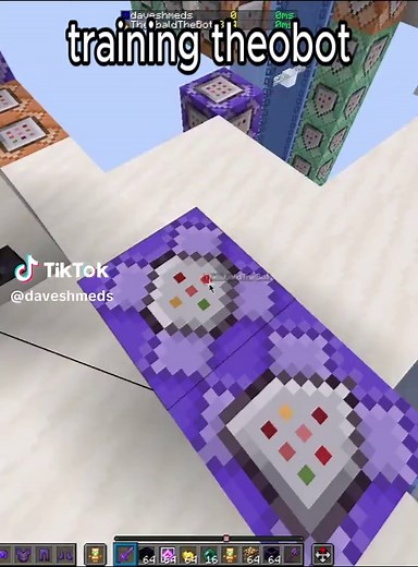 theobot Minecraft aim training with TheobaldTheBird