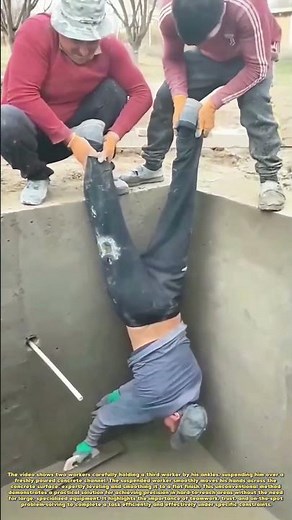 Worksite Teamwork: Ingenious Method for a Perfect Concrete Finish