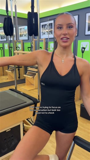 Mirror Check While Doing Pilates