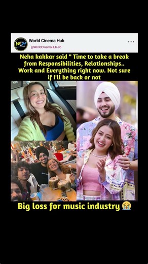 🔥Neha Kakkar’s recent statement about taking a break from responsibilities, relationships,#cinema