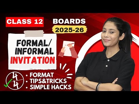 Invitation Writing Class 12 | Invitation And Replies | Format/Formal/Informal | Taniya Sharma