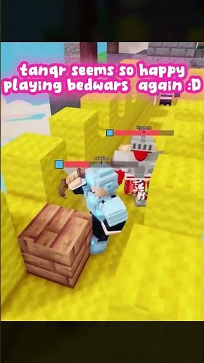 @TanqR seems so happy finally playing bedwars again 🥹🥹 #tanqr #bedwars #robloxbedwars #rivals