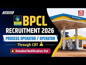 BPCL Recruitment 2026 Out | Process Operator & Technician Jobs | CBT | Diploma Jobs | BPCL Vacancy