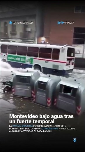 A severe storm hit Montevideo, leaving flooded streets, overflowing rivers, and traffic problems…