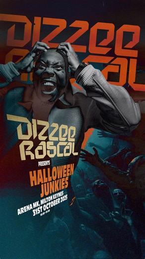 66K views | Where's my Halloween Junkies at?  31st October – Arena MK. Sign up now for presale tickets. More acts to be announced shortly… trust me, you wanna be there. Link in below – let’s gooo  | Dizzee Rascal! | Facebook