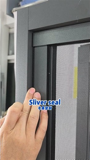 Install a retractable invisible window screen with outward-opening windows - no bottom .#qiangning