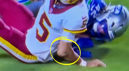 Zoomed-In Slo-Mo Footage Shows The Exact Moment Jayden Daniels' Elbow Popped Out The Wrong Way, And It Will Make You Sick To Your Stomach [VIDEO]