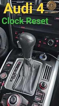 How to Set Clock on 2010 Audi A4 | Quick Time Adjustment Guide