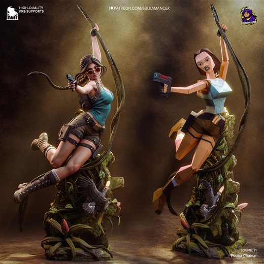 Lara Croft Resin Model Kit – Tomb Raider Fan Art, 1:8 Scale (unpainted & Unassembled) - Etsy