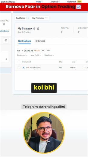 How to remove your Fear in Option Trading? | IITian Trader Smit