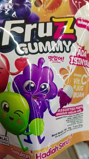 FrruZz Gummy rasanya seger banget kayak vit C#shorts #permenviral #fyp