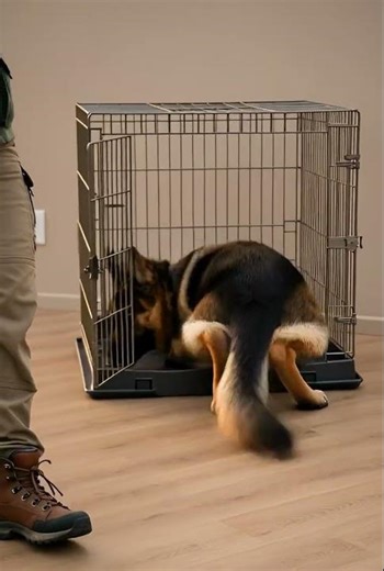 THE CRATE SHOULD FEEL SAFE NOT FORCED GOOD BOY