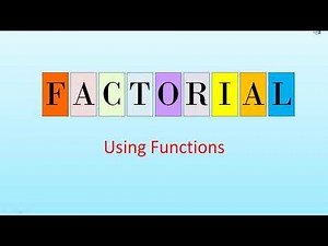 Finding Factorial | Java Program Using Function | ICSE