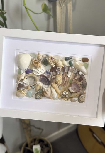 Creative Art Project with Seashells for Beach Lovers