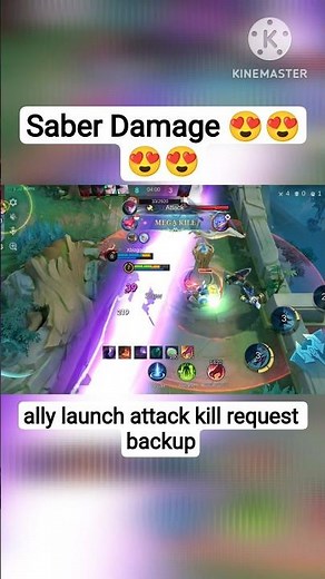 Saber Gameplay 😍 #mlbb #mobilelegends #shorts #saber