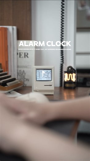 Decmonkey on Instagram: "Being woken up by it every day, my morning grumpiness is gone.#retro #MorningRoutine#RiseAndShine#GoodMorningVibes#MorningMotivation#StartYourDayRight #tiktoktrends #cozyvibes #desksetup"