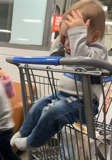 He just had a pouch snack so he was content until it was gone and then the older ones began to tell cheesy jokes lol