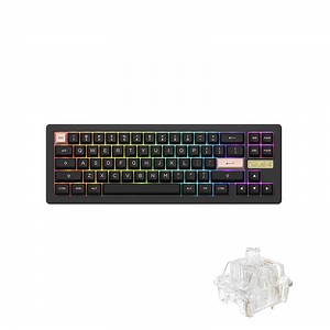 Akko ACR Pro 68 Black RGB Mechanical Keyboard - Akko Crystal Switch for Laptop, Desktop