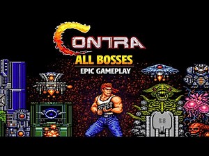 Contra All Boss Fights 🔥 | NES Classic Retro Game
