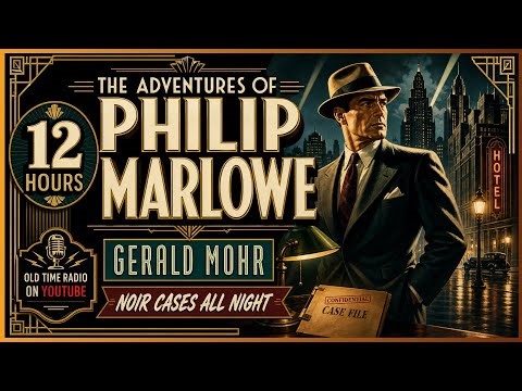 The Adventures of Philip Marlowe | Gerald Mohr | 12 Hours of Noir Cases (LIVE)
