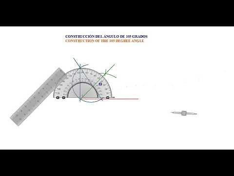 COMO CONSTRUIR EL ÁNGULO DE 105 GRADOS