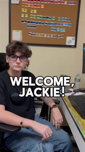 🎉 Say hi to Jackie — our newest Graphic Designer & Sales Rep! Jackie already bringing creativity, style, and good vibes to Spectrum Designs. We’re so excited to have Jackie on the team! 💼💙 #WelcomeToTheTeam #SpectrumDesigns #AutismEmployment #InclusiveWorkplace #MeetTheTeam | Spectrum Designs Foundation