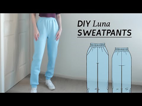 DIY Sweatpants - Super Comfy! + Sewing Pattern