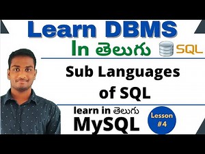 Sub Languages of SQL in Telugu | DBMS Tutorial | MySQL