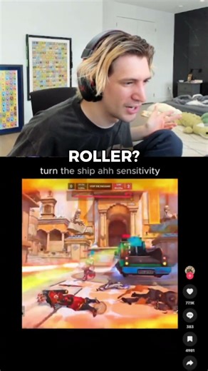 xQc reacts to the worst Overwatch movement EVER!🏎️🎮