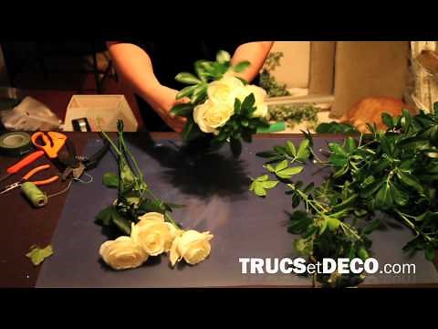 How to Make a Round Bouquet - Tutorial by trucsetdeco.com