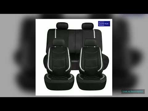 AUTO PLUS Car Seat Covers Artificial Leather With Bright PVC Sheet With 3 Zipper Car Accessories