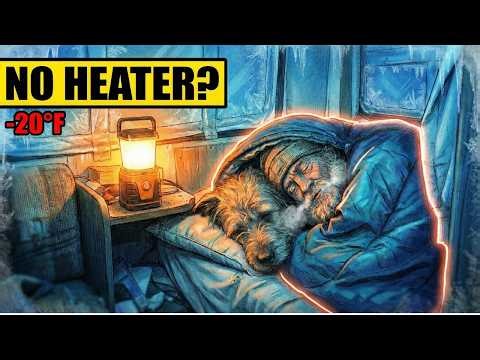 NO HEATER? How Homeless People Survive -20°F In A Freezing RV
