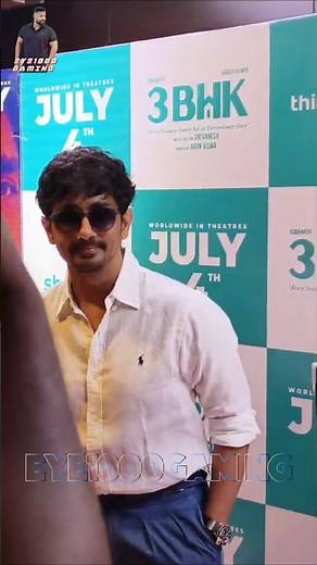 ACTOR Siddharth in 3BHK MOVIE TRAILER LAUNCH #SIDDHARTH #jayamravi #yogibabu