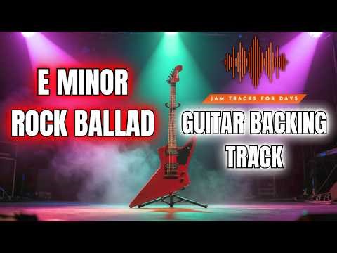 Rock Ballad in Em 95BPM | Guitar Backing Track