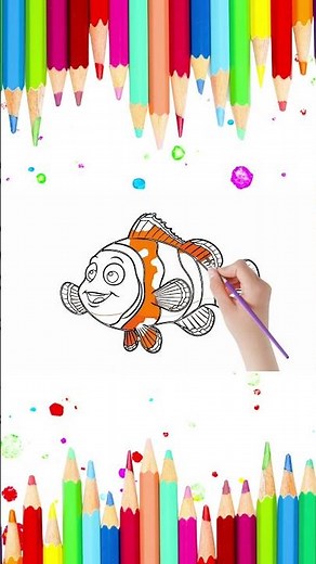 Como desenhar, pintar e colorir desenho | How to draw, paint and color drawing | 101.1