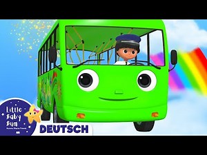 Das farbige Bus Lied | Kinderlieder | Little Baby Bum Deutsch | Cartoons für Kinder