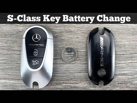 How To Replace MERCEDES-BENZ S-CLASS AMG Remote Key Fob Battery - DIY Change Replacement Batteries