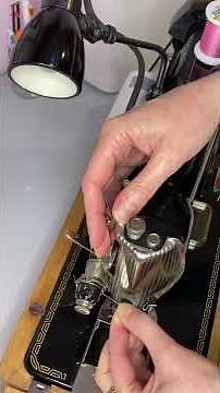 Singer 15 B enfilage du fil supérieur - tuto comment enfiler le fil supérieur