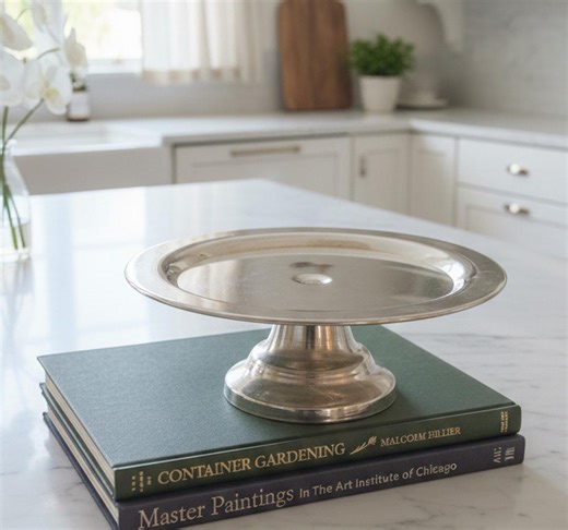 Vintage Silver Plated Cake Stand, Ornate Pedestal Dessert Server, 10" - Etsy