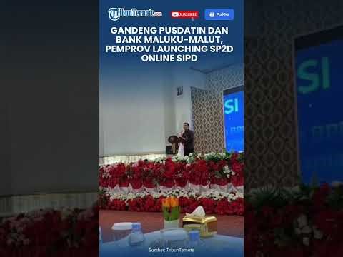 GANDENG PUSDATIN DAN BANK MALUKU MAUT, PEMPROV LAUNCHING SP2D ONLINE SIPD
