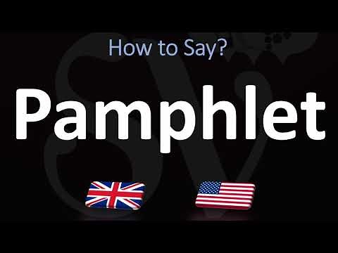 How to Pronounce Pamphlet? (CORRECTLY)